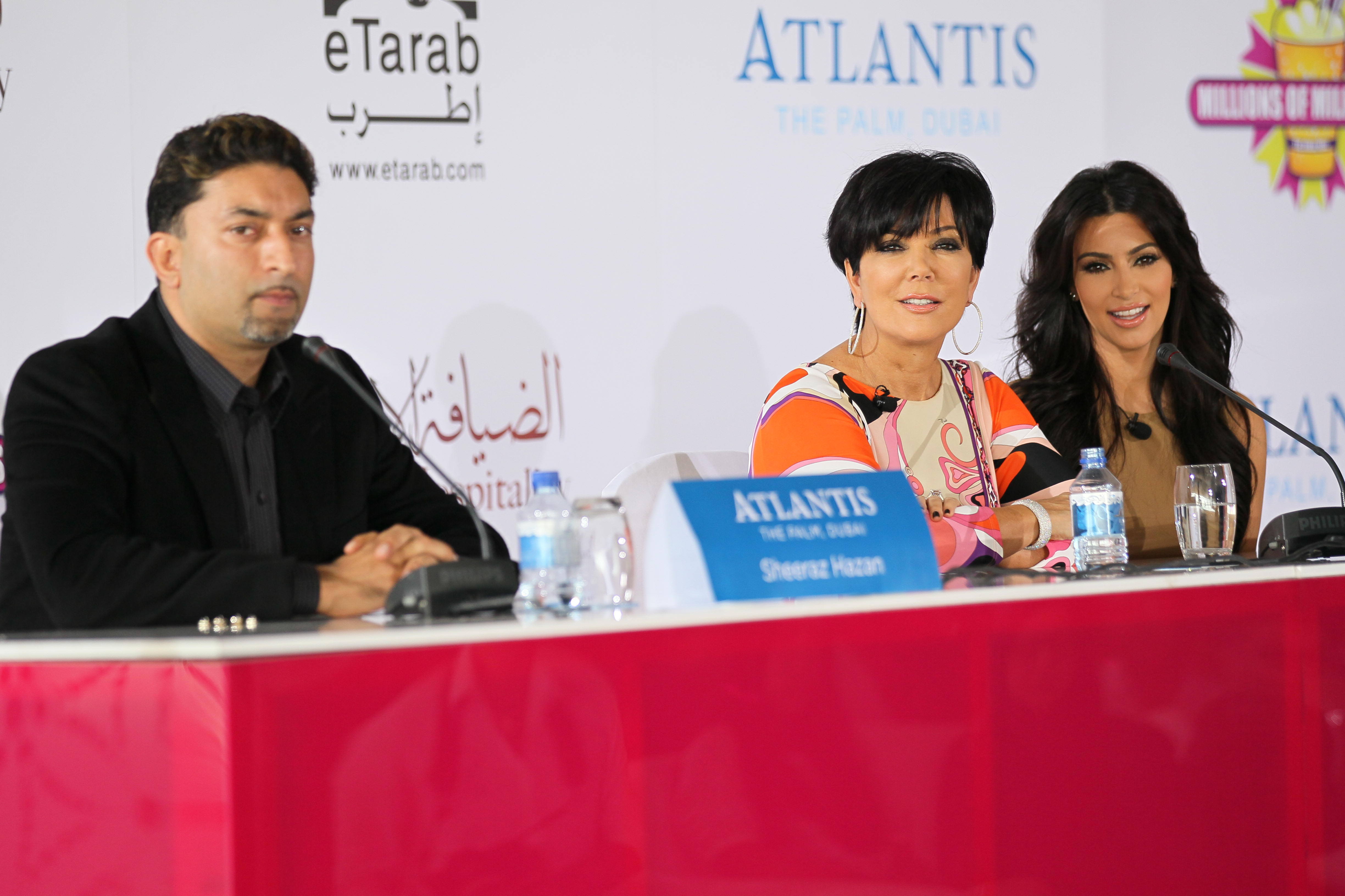 Kim Kardashian and Kris Jenner at the press conference for the launch of Millions Of Milkshakes | Picture 101693